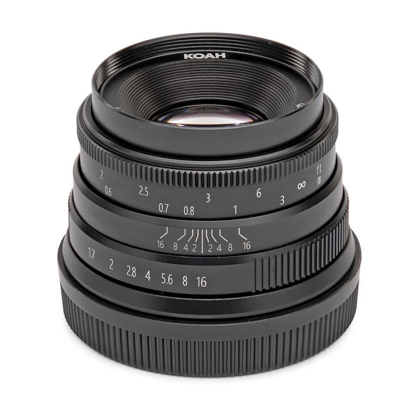 Koah Artisans Series 35mm f/1.7 Manual Focus Lens for Micro Four Thirds (Black), 1 of 4