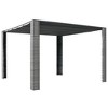 vidaXL Gazebo Grey and Anthracite PE Rattan, Powder-Coated Steel, Polyester - 2 of 4