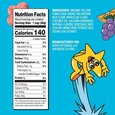 Backflip Fruit Galaxy Breakfast Cereal - 8oz