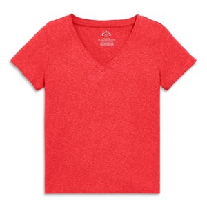Primary Adult Heathered Easy V-Neck Tee (Women's Fit) - 1 of 4