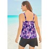 Swim 365 Women's Plus Size Longer-Length Tiered-Ruffle Tankini Top - 3 of 4