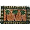 HomeRoots 18" X 30" Brown and Green Coir Palm Tree Outdoor Door Mat - 4 of 4