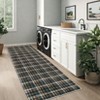 Plaid Washable Rug Area Rug for Bedroom Modern Living Room Rug Non Slip Tartan Large Area Rug Non Shedding Throw Rugs - 3 of 4