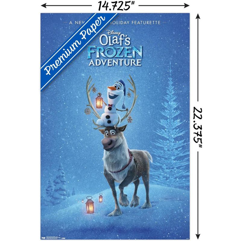 Trends International Disney Pixar Frozen: Olaf's Frozen Adventure - Teaser One Sheet Unframed Wall Poster Prints, 3 of 7