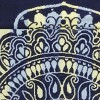 Round Floral Paisley Oversized 60" Cotton Beach Towel by Blue Nile Mills - 3 of 4
