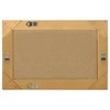 Aghana Digitals Baroque Style Gold Gilded Rectangular Wall Mirror, 23.6"x15.7" Natural Wood Frame - 3 of 4