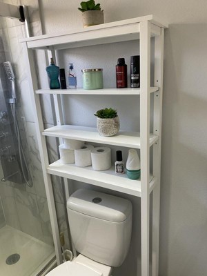 Dover Over The Toilet Organizer With Open Shelving White - Alaterre ...