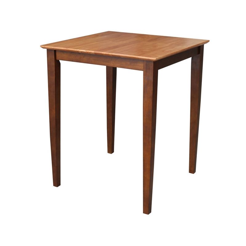 Solid Wood Top Table with Shaker Legs Cinnamon/Brown - International Concepts, 4 of 7
