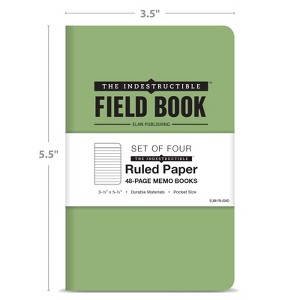 Elan Publishing Company Indestructible Mini Field Book Set - GREEN/LINED - 1 of 4