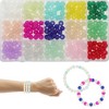 Unique Bargains Round Glass Beads for Bracelets 8mm Assorted Colors for Making Bracelet Making and DIY Crafts 300Pcs - 3 of 4