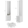 Accent Mirror Cabinet Modern with Drawers and Storage Top for Bedroom 11.8"W - 3irtyhousy - 4 of 4