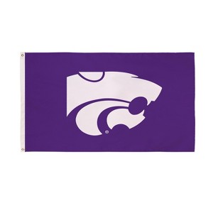 NCAA Kansas State University Flag with Grommets, 3'x5' K-State Wildcats Outdoor College Flags & Banners for Garden Patio Indoor Wall Décor - 1 of 4