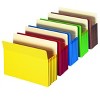 Smead File Pocket, Straight-Cut Tab, 5-1/4" Expansion, Legal Size, Blue, 10 per Box (74235) - 4 of 4