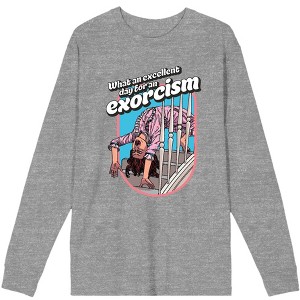 The Exorcist Excellent Day For An Exorcism Adult Long Sleeve Tee - 1 of 2