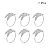 Unique Bargains Leaf Metal Wear-Resistant Dining Table Decorative Napkin Rings - 3 of 4