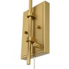 Possini Euro Design Possini Euro Lilith 13 1/2" High Antique Brass Plug-In Wall Light - 4 of 4