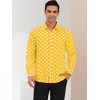 Lars Amadeus Men's Polka Dots Long Sleeves Dress Button Down Shirt - 2 of 4