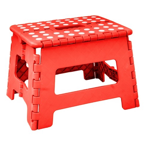 Folding step stool store target