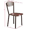 NicBex 5/7-Piece Vintage Style Dining Table Set & Backrest Chairs for Kitchen,Dining Room,Restaurant,Modern Dinette Set with Sturdy Frame - 4 of 4