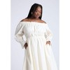 ELOQUII Women's Plus Size Off The Shoulder Ruffle Maxi Dress - 4 of 4