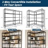 5-Tier Metal Wire Storage Rack, Heavy Duty 1325 lbs Capacity, Adjustable Industrial Shelving for Kitchen & Garage - 4 of 4