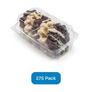 Good Natured Products 48 oz Center Seal Multi-Purpose - Package Clear Compostable Clamshell - Case of 275 - 1 of 3