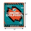 NFL Miami Dolphins Game Tech Ultra Cozy Throw Blanket - 3 of 4