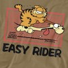 Garfield Vintage Easy Rider Adult T-Shirt Safari Green Medium - 2 of 4