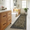 Acekool Washable Area Rug 2x6 Ultra Soft Botanical Floral Throw Carpet, Stain Resistant Non-Slip Indoor Rug for Living Room Bedroom - 2 of 4