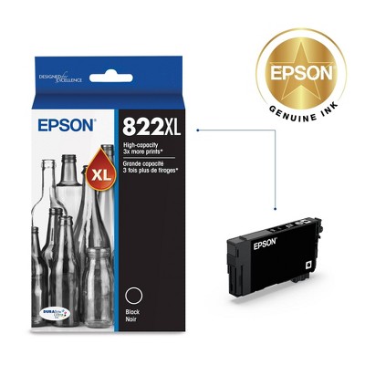 Epson 822XL Single Ink Cartridge - Black (T822XL120-CP)