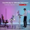 PexFix 55" x 24" Electric Standing Desk White Desktop Height Adjustable Computer Desk Stand up Home Office Desk with Splice Board - 3 of 4