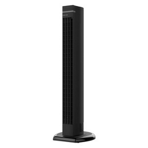 Sharper Image Rise 40 Oscillating Tower Fan Black: Remote Control, 4 Speeds, Indoor Use, ETL Listed, 100-300 sq. ft. - 1 of 4