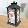 Briarwood Lane Christmas Lantern 13.5" x 5.5" x 5.5" Checkered Santa For Christmas Lantern - 2 of 3