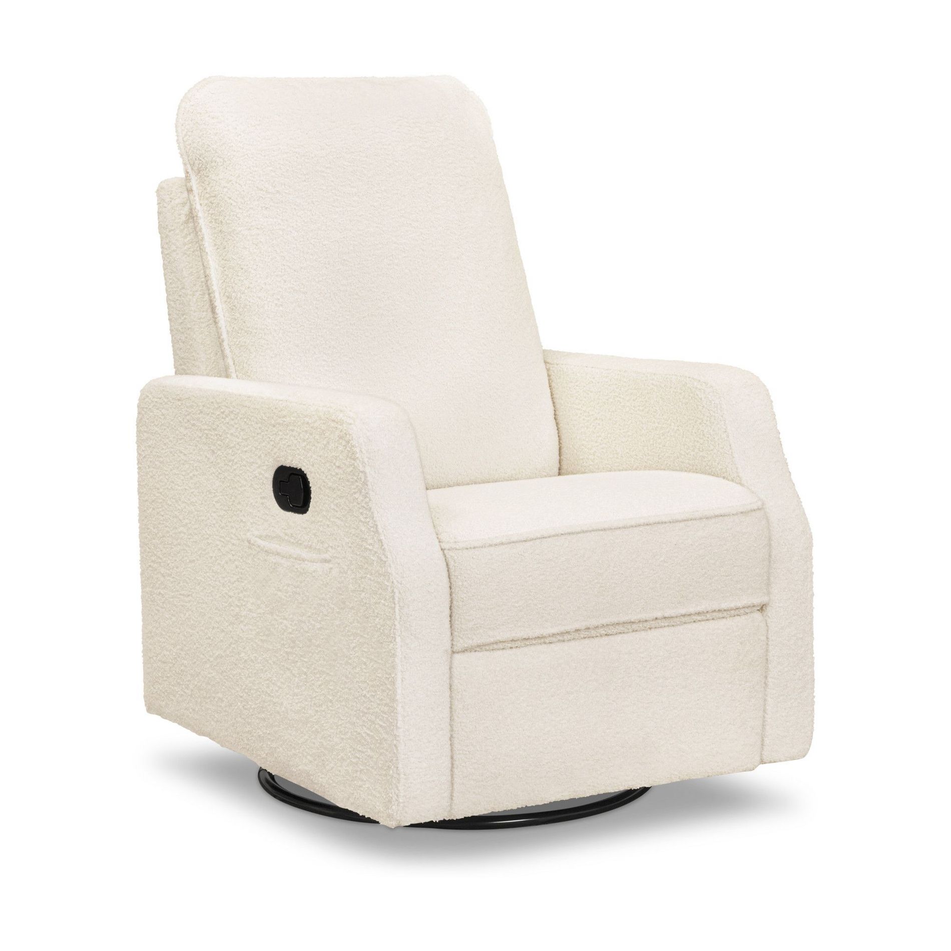 daVinci Lucas Pillowback Swivel Recliner - Cozy Cream Boucle