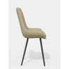 20.48"Upholstered Accent Side Chairs with Metal Legs,Beige,Brown - 4 of 4