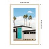 Amanti Art Turquoise Blue Doors on a Modern Home by Tom Windeknecht Wood Framed Wall Art Print - 3 of 4