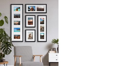 Black Wood 5-Piece Gallery Wall Frame Set