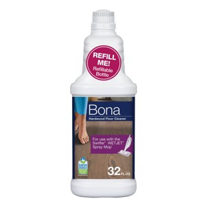 Bona Cleaning Products Refillable & Reusable Jet Mop Wood Spray Mop Refill - Unscented - 32 fl oz - 1 of 4