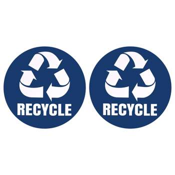Plastic Bin Labels for Recycling, Garbage & Trash Cans - Polyfuze