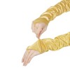 INSPIRE CHIC Women's Fingerless Satin Elbow Long Gloves 1 Pair - 4 of 4