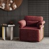 Modern Swivel Accent Chair with 360 Degree Rotation,Upholstered Armchair with Metal Legs,Accent Chair for Living Room or Office-Coolbibila - 2 of 4