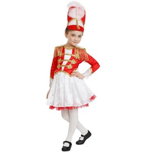 Dress Up America Drum Majorette Costume Girls - Marching Band Uniform - 1 of 3