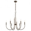 Quorum Lighting Summit 6 - Light Chandelier in  Dark Brass - 3 of 3
