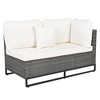 Maggift Outdoor Patio Seating Sets, Distinctive Conversation Friendly Design, Perfect for Gardens, Patios, Living Spaces, White, 124.7"*52"*27" - 4 of 4