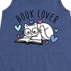 Girls' - Instant Message - Book Lover Cat Graphic Sleeveless Aline Dress - 2 of 4