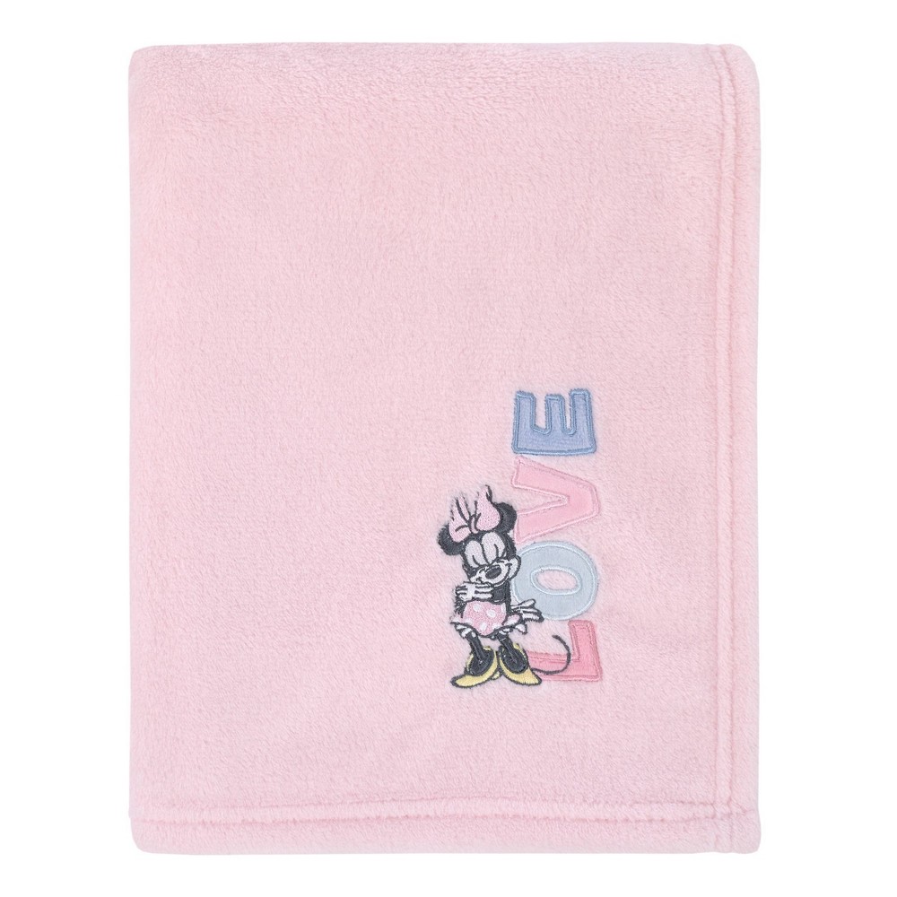 Photos - Duvet Disney Minnie Mouse Lovely Little Lady Baby Blanket 