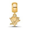 Black Bow Jewelry 14k Yellow Gold Plated Sterling Silver Pittsburgh Penguins NHL Bead Charm - 2 of 4