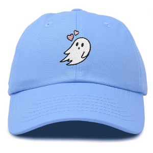 Dalix Heartly Ghost Embroidered Mens Womens Cotton Dad Hat Baseball Cap Adjustable - 1 of 4