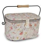 Dritz Large Sewing Basket with Metal Handle