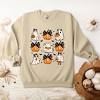 Simply Sage Market Women's Graphic Sweatshirt Ghost and Pumpkin Coquette - 3 of 4